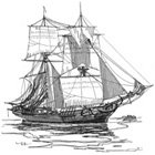 brigatine Ship Engraving