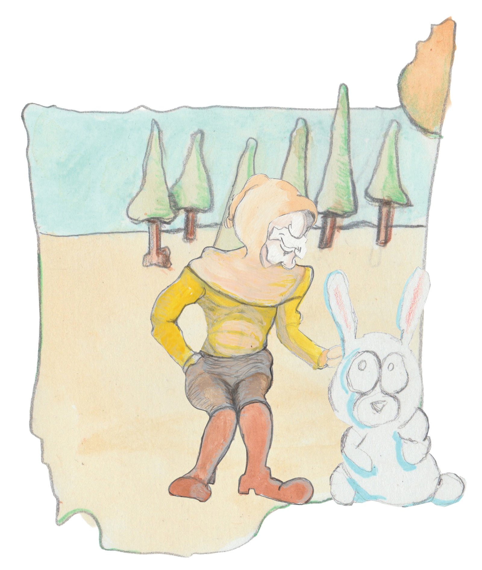 Karl saving traumatized bunny.