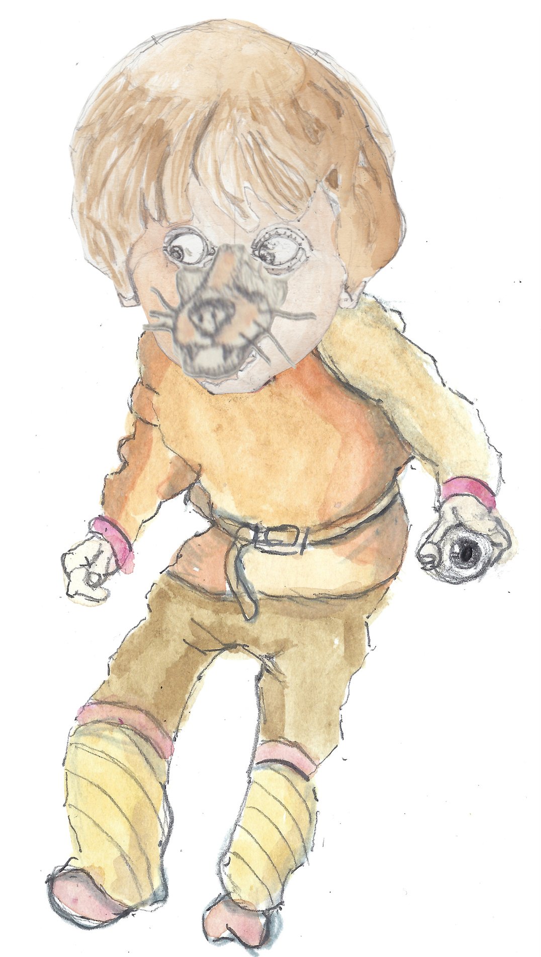 Ashlad with long snout.