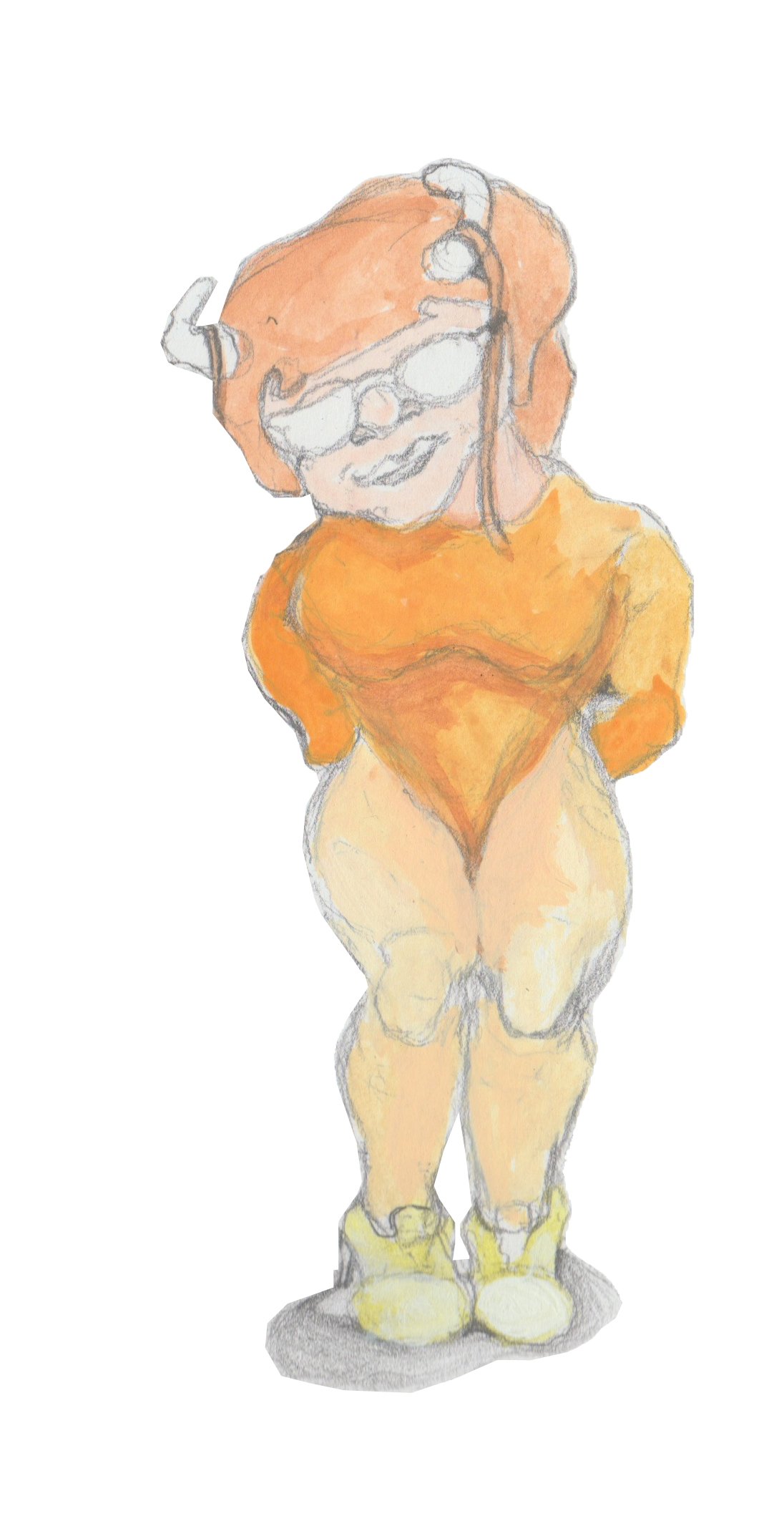 Angrboda standing on her own.