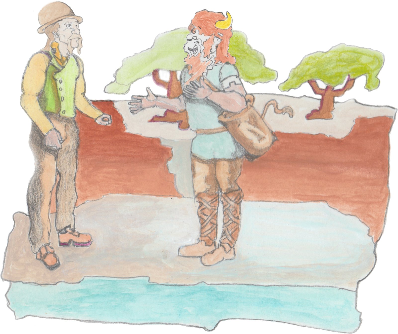 Sammy stealing a lamb.