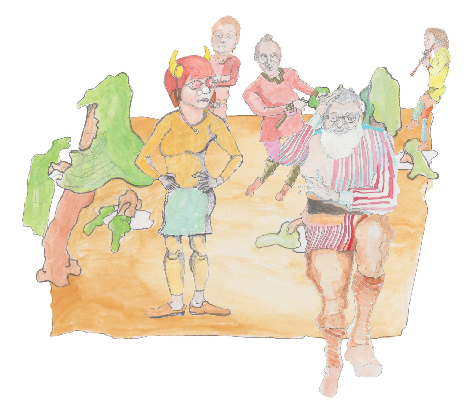 Angrboda examining uitor in field..