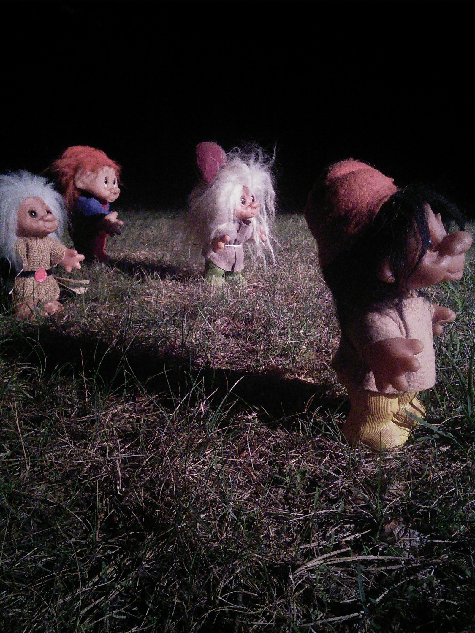 dam Trolls running through the night.