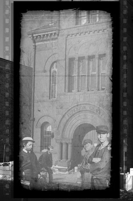 Þrúðr:Salem House Press:My Books:The Sinclair Narratives:Murder on the Common:Murder on the Common Illustrations:Illustratons:Boys-Outside-of-Court.pdf