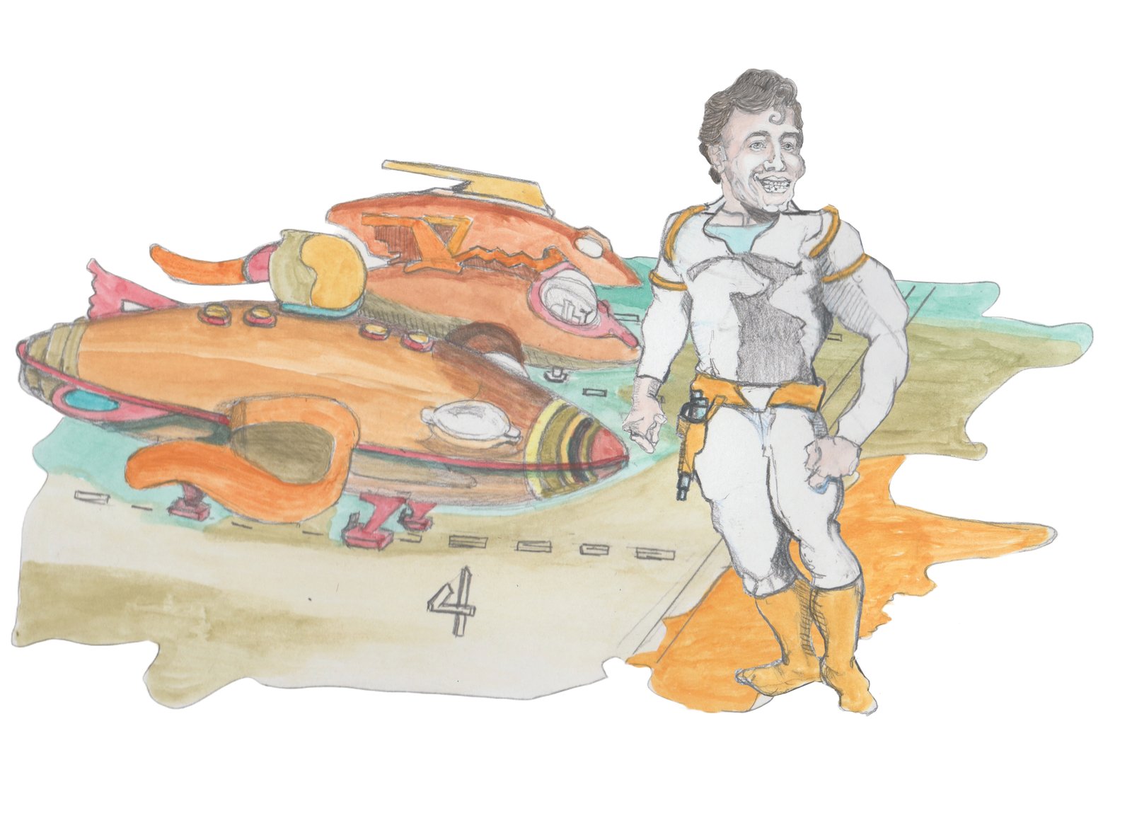 Danny floating through sea of space with a whale and counting blocks through a nebula