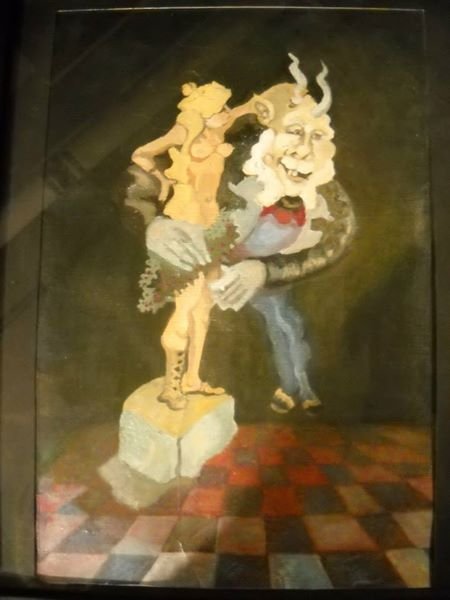Troll and naked woman