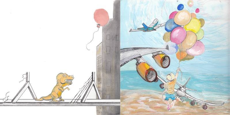 Two Page spread from book