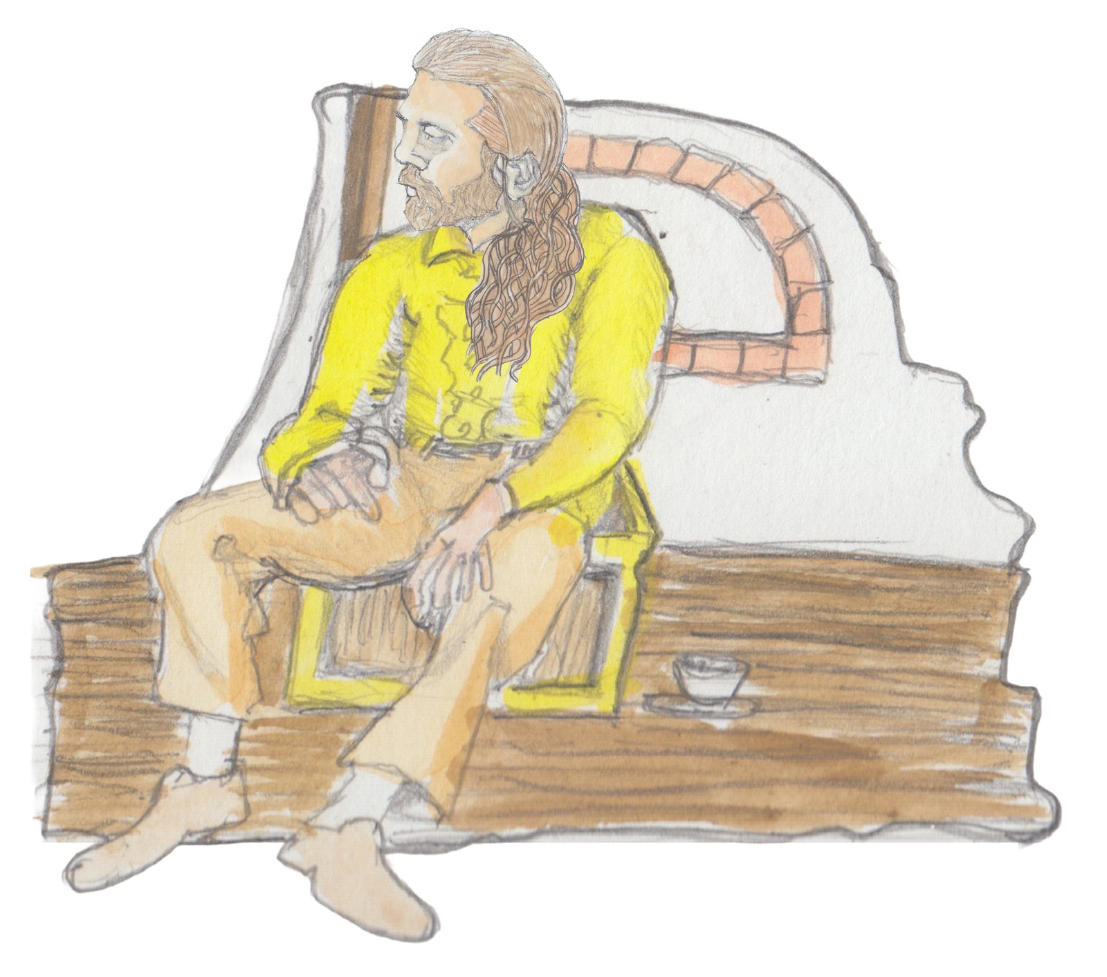 Henry placed his tea to the side and turned to talk to Hulton.