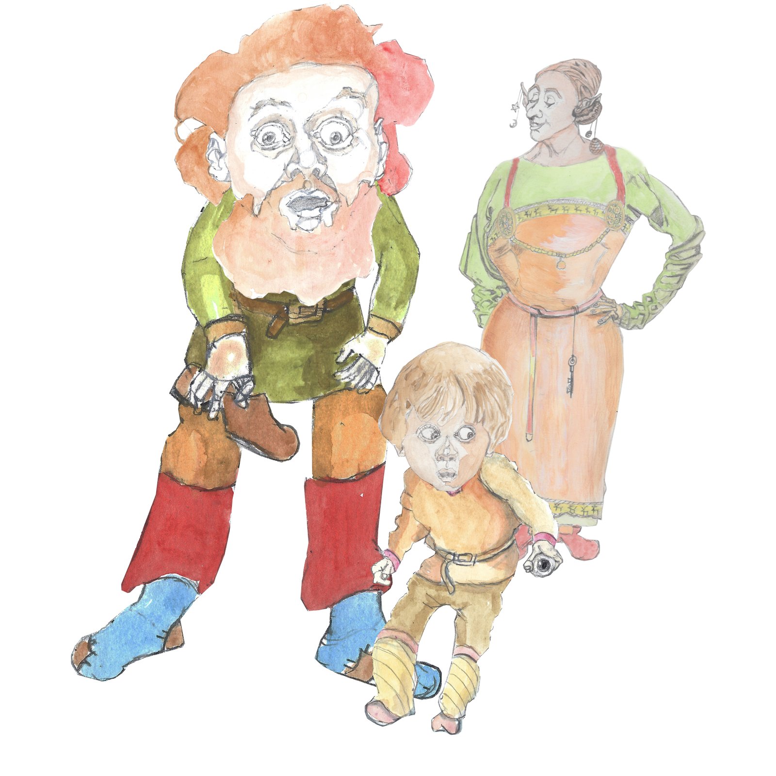 Ashlad with his parents behind him.